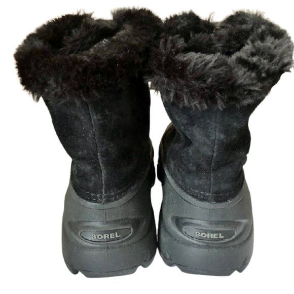 Sorel Waterproof Snow Angel Insulated Leather/Faux Fur Zip Boots - 7 - Picture 6 of 13